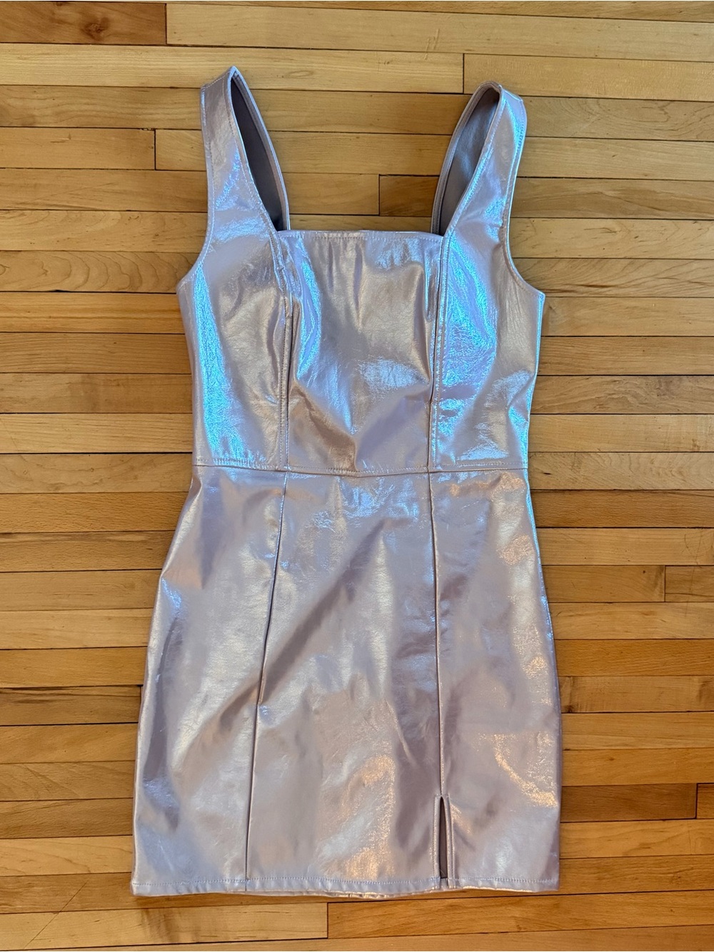 Iridescent Light Pink Mini Dress